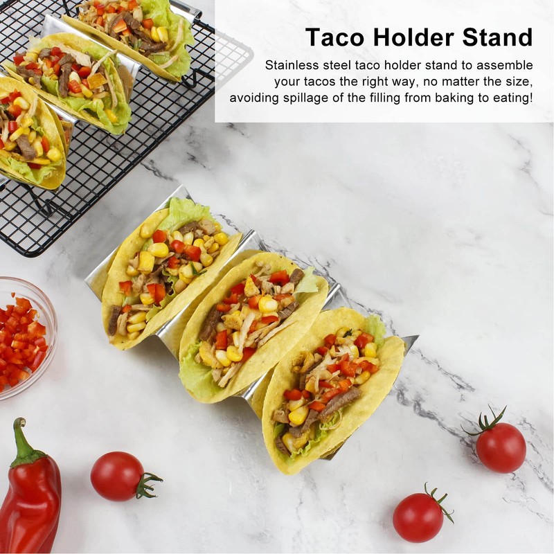 Taco Holder Rapid Heating Fill and Serve Tacos with Ease