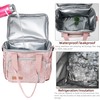 Adult Insulated Lunch Box for Work, Expandable Large Pink Lunch