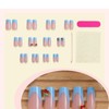 ONPRESS 24Pcs Summer Press on Nails Medium Square Fake Nails