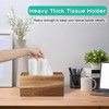 ALELION Rectangular Tissue Box Cover - Acacia Wood Rectangle Tissue
