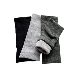 Leg Warmers Men's Warm Woolen Silk Double Braided Ankle Warmers Approx. 9.4 inches (24 cm) Length 2 Pairs Set (Color Random) R01