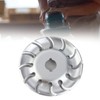 90mm 12 Tooth Polishing Disc Silver Wheel Manganese Steel Woodworking