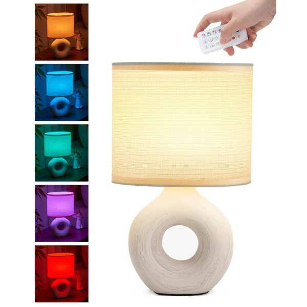 UMEXUS Small Cordless Table Lamp with Timer & Dimmer, Battery
