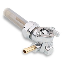 TSUNG 22mm Petcock Fuel Valve Shut Off Tank Switch Compatible with Harley Davidson Sportster Big Twin Dyna Electra Glide Heritage Softail Springer Low Rider Tour Glide (Left Outlet)