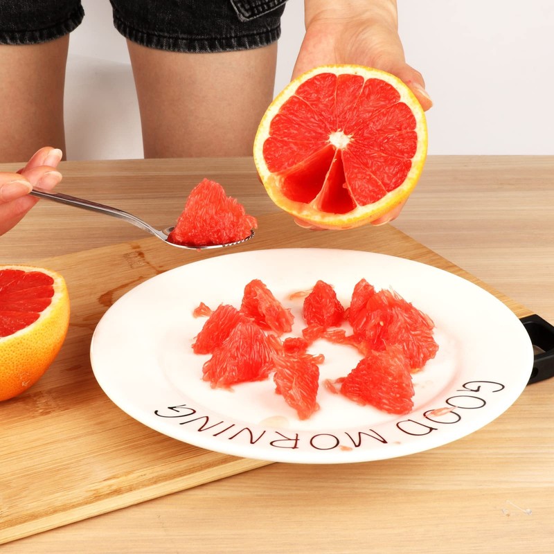5 PCS Grapefruit Spoons, Stainless Steel Grapefruit Spoon Utensil Set,