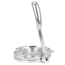 Caiqinlen July Gift Pastry Press Kitchen Utensils Bakeware Tool Tortilla Maker Aluminium Alloy Dough Press Effortless Silver for Home Restaurant