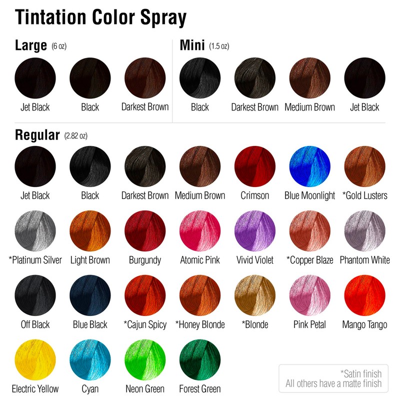 Red By Kiss Temporary Hair Color Dye Spray, Quick Dry