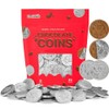 25-Pack Chocolate Coins, Dairy-Free, Dark Chocolate Hanukkah Gelt, Bittersweet Coins