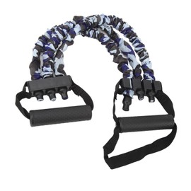 SPYMINNPOO Chest Expander Adjustable Latex Nylon 3 Tube Chest Expansion Muscle Puller for Strength Training Fitness (135lb)