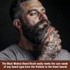Beard Brush, Black Walnut Boar Bristles Brush for Beard Hair