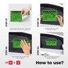 Parking Violation Stickers for Cars (Fluorescent Green) - 100 Illegal