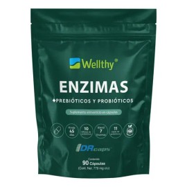 Wellthy Enzimas Digestivas 90caps Sabor Sin sabor