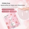 medicube Mascarilla facial rosa con recubrimiento de vitaminas y ADN