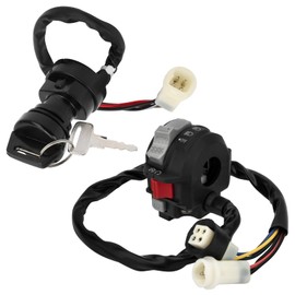 M MATI Start Stop Headlight Switch & Ignition Key Switch for Yamaha Warrior 350 1987-1995 Big Bear 350 1987-1994 Moto-4 225 250 350 1986-1994 Pro-4 Pro Hauler Terra Pro 1988-1989 59V-83973-09-00
