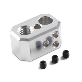 BCZAMD 3D Printer Accessories - Prusa i3 MK4 Nextruder Heater Block - Aluminium Block for Hotend: High Temperature Heating Block Clone for MK4 MK3.9 XL Project Replacement Bearing Extruder Part