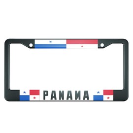 HOSNYE Write Panama License Plate Frame Panama Flag Metal License Plate Cover Front Plates Frames Car Tag Frame for Women Men US Vehicles Standard