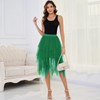 JasGood Women's Tulle Skirt High Low Layered Irregular Tulle Skirt