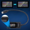 Extended USB C Tester Phone Charging Tester Meter Voltmeter USB