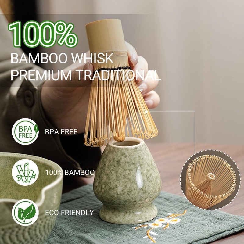 Necomi 7 Pcs Matcha Whisk Set - Matcha Tea Set,
