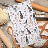 MYSOMY Greyhound Kitchen Towel and Hand Towel - Greyhound Lover