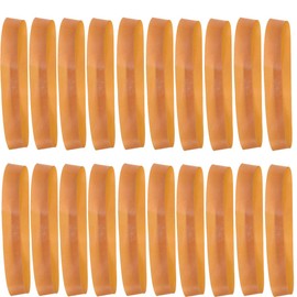 YOUOWO Thick Width Rubber Bands, Width 0.4 inches (10 mm) x Diameter 3.1 inches (80 mm), Inner Diameter 2.0 inches (50 mm), Pack of 20, Variety of Rubber Bands, Economical, Office Packaging Cord, Packaging Band, Weiya Industry