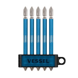 VESSEL GS5P-GBL Double-Ended Rigid Bit Galaxy Blue 5 Piece Set +2 x 110mm