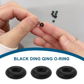 ECSiNG 250Pcs Nitrile Rubber O-Rings 3mm OD 1mm ID 1mm Width Width Metric Sealing Washer Round O-Ring Gasket O Rings Seal Grommets Black