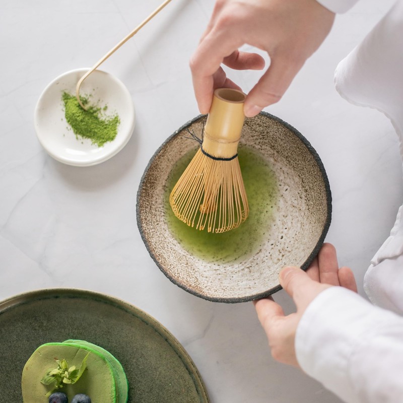 Chasen Traditional Bamboo Whisk with 100 Sticks Matcha Tea Green