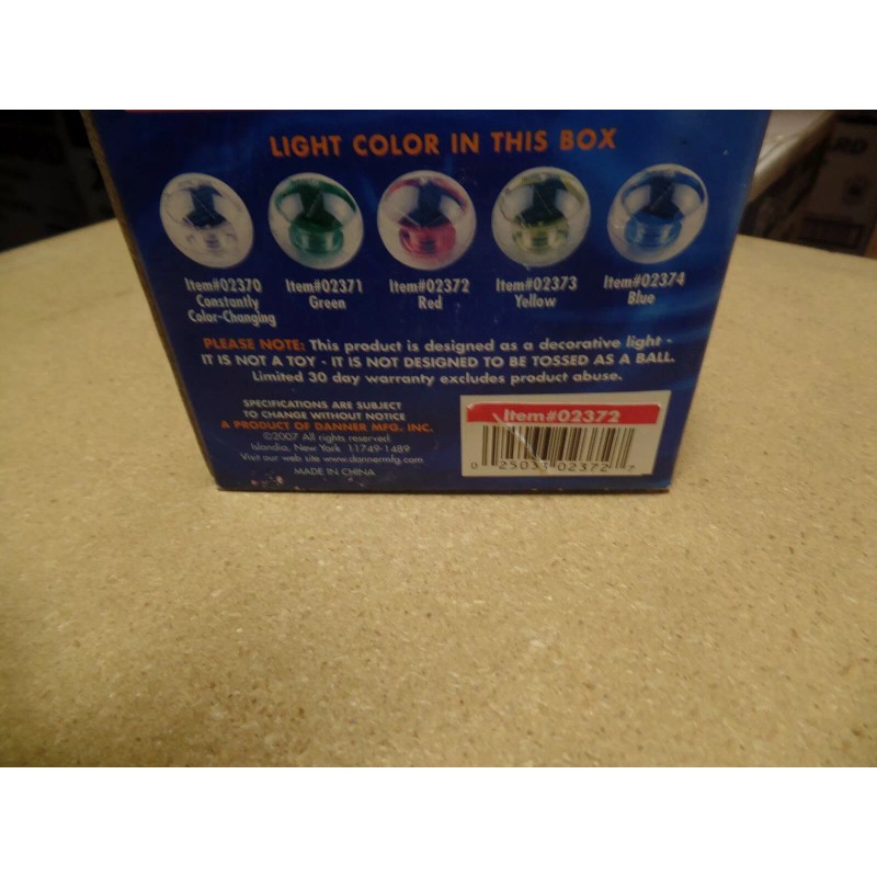 Master pond master 4.3" floating solar light RED color