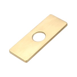 4" Stainless Steel Sink Hole Cover Kitchen Faucet Cover Bathroom Vanity Sink Gold 1 Piece