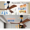 Gaizw 42 inch Ceiling Fan with Light and Remote Control,