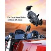 BRCOVAN Motorcycle Fork Stem Phone Mount with Vibration Dampener &