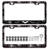 Bat Spider Web License Plate Frames - 2 Pack Front
