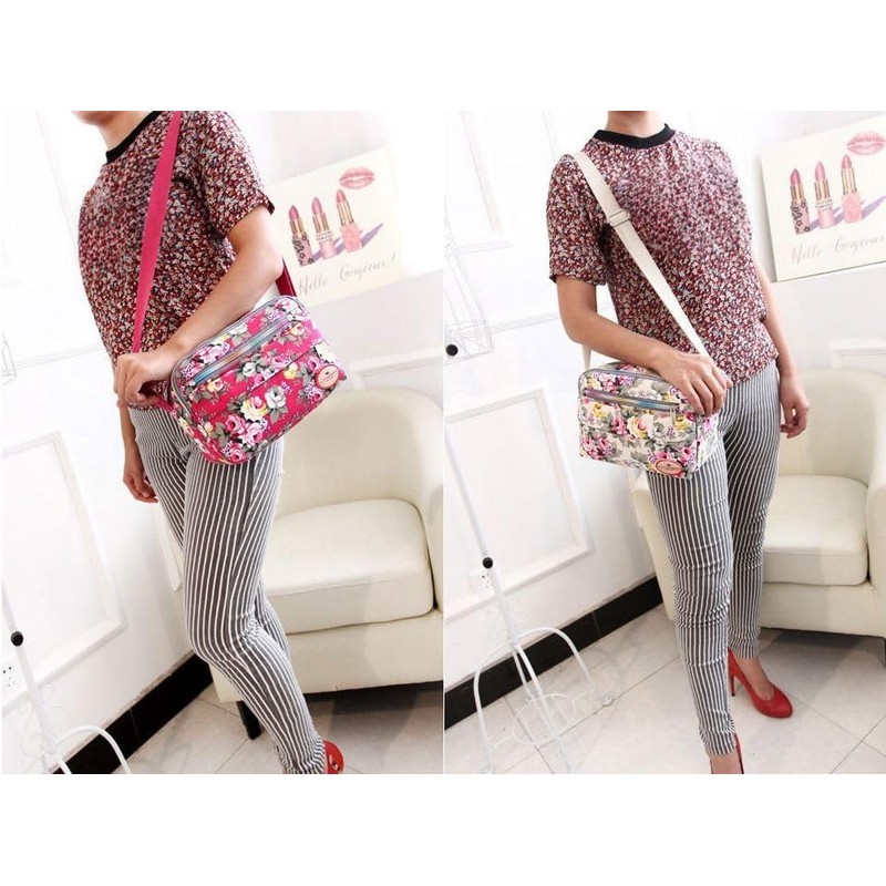 Plus Nao Plus Nao Women's Shoulder Bag, Canvas, Elegant, Floral