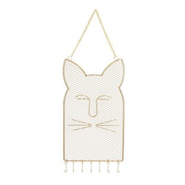 Hanging Jewelry Holder Wall Mounted Metal Mesh Jewelry Display Rack for Necklace Bracelet Earrings