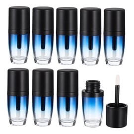 Minkissy 10pcs Frosted Gradient Lip Gloss Tubes Empty Sample Containers for Lip Gloss Oil and Dye Portable Makeup Tools for Travel and Daily Use