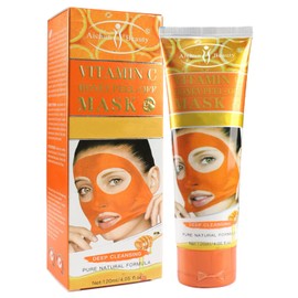 AICHUN BEAUTY Peel-Off Facial Mask Deep Cleansing Oil & Dirt Pores Face Skin Recover Vitamin A & E 120ml/4.05fl.oz (VITAMIN C HONEY PEEL-OFF MASK)