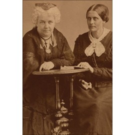 History Galore 24"x36" Gallery Poster, Elizabeth Cady Stanton and Susan B. Anthony 1870