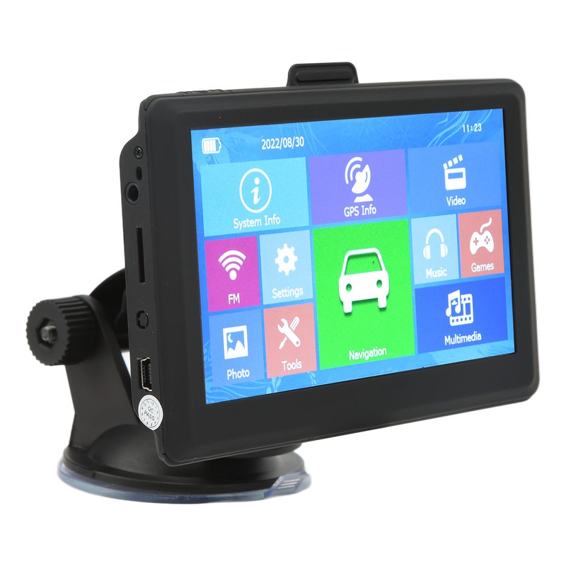 5in GPS Navigator Capacitive Screen Voice Broadcast FM Transmitter Universal