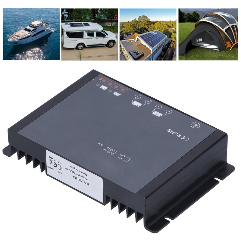 Solar Controller MPPT Regulator Auto Tracking Focus Waterproof with Bluetooth