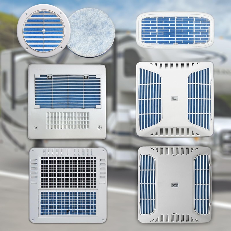 12 Pack RV Air Conditioner Filter - RV 5.25" Round