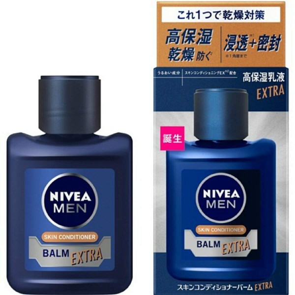 Kao Nivea Men Skin Conditioner Balm Extra Care (110 mL) for Men, High Moisturizing Emulsion