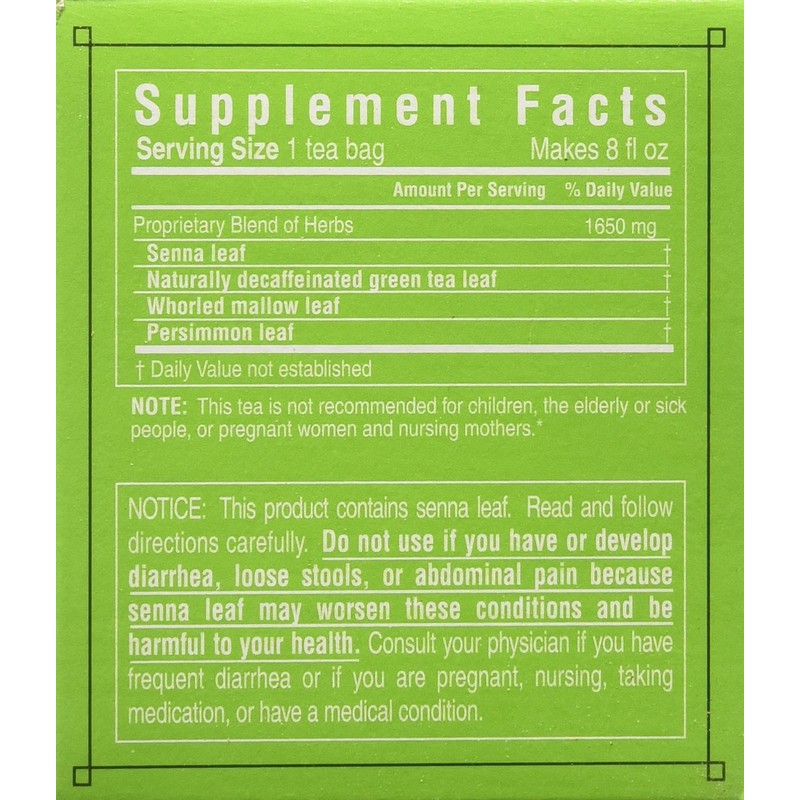 Triple Leaf Teas - Dieter's Green Herbal Tea, 20 bag