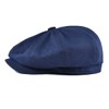 BOTVELA Men's 8 Piece Newsboy Flat Cap 100% Cotton Gatsby