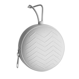 Funda protectora de silicona para chupete, Contenedor de chupete para viajes en casa, actividades al aire libre. (Gris claro)
