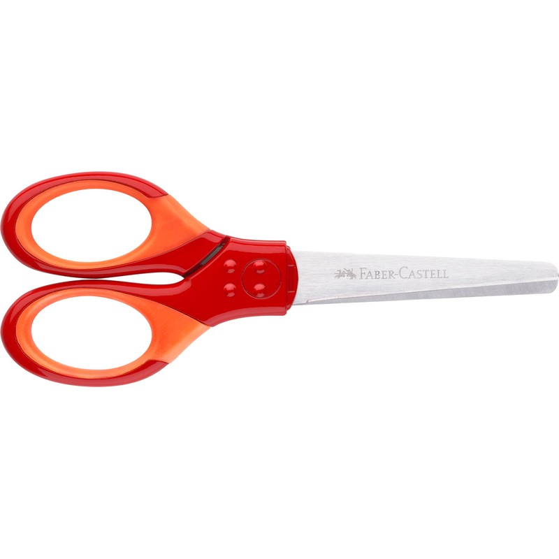FABER-CASTELL - Forbici scolastiche con protezione per le lame, 5