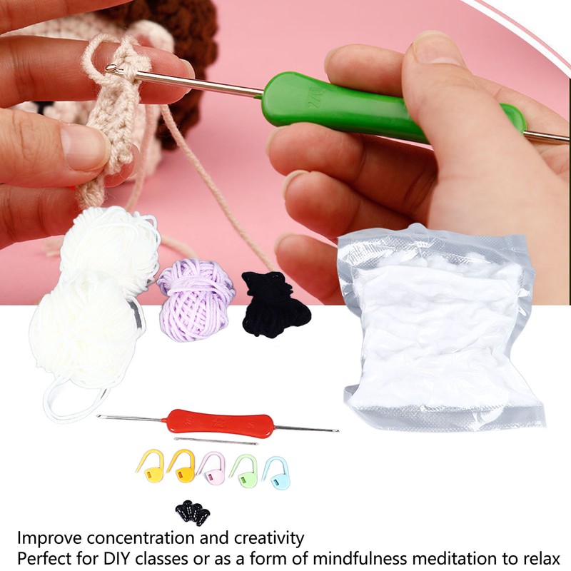 Beginner Crochet Kit DIY Innovative Fun Educational Crochet Animal Kit
