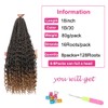 CFMY 8 Packs Crochet Braids Hair Curly 18 Inch Goddess