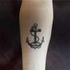 SanerLian Anchor Ship Temporary Tattoo Sticker Waterproof Fake Tatoo Men