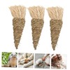 Levemolo 3Pcs Carrot Shaped Bunny Chew Durable Chinchilla Chewing Props